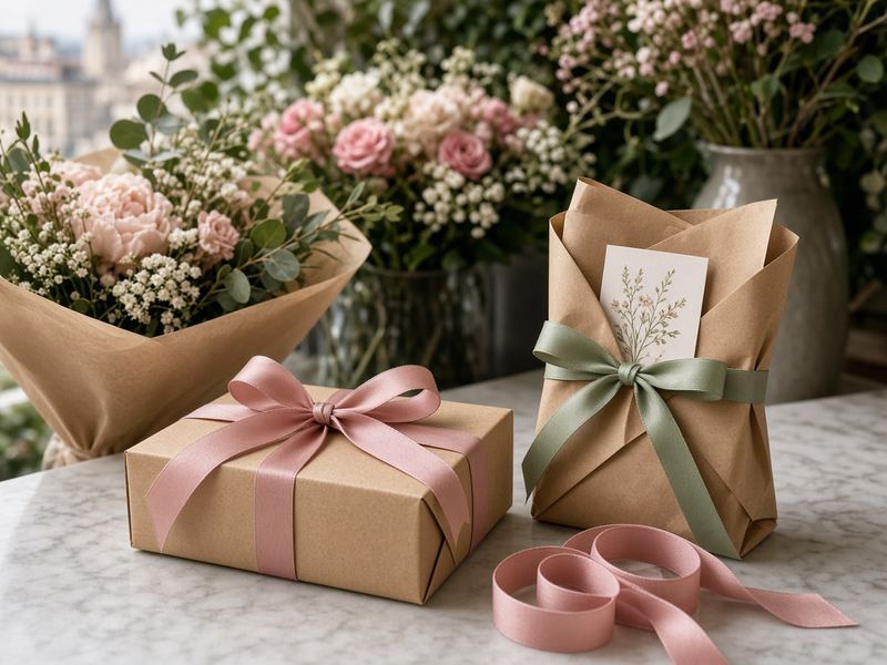 Gift wraps at Rain Trek Florals