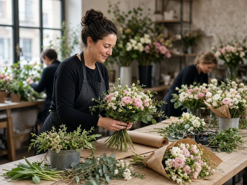 Workshop stems at Rain Trek Florals